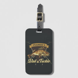 Anpassat namn Trophy Fishing Angler Bait Tackle Sh Bagagebricka