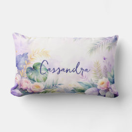 Anpassat namn Tropiska blommor  Lumbarkudde