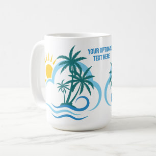 Anpassat namn Tropiska öarna Kaffemugg