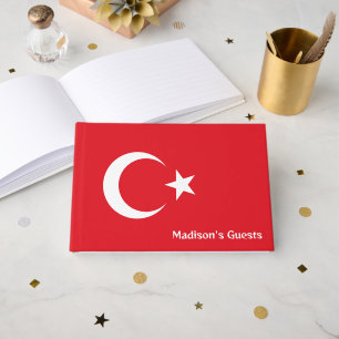 Anpassat namn Turkiet-Flagga Gästböcker