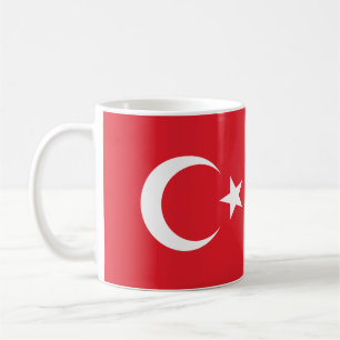 Anpassat namn Turkiet-Flagga Kaffemugg