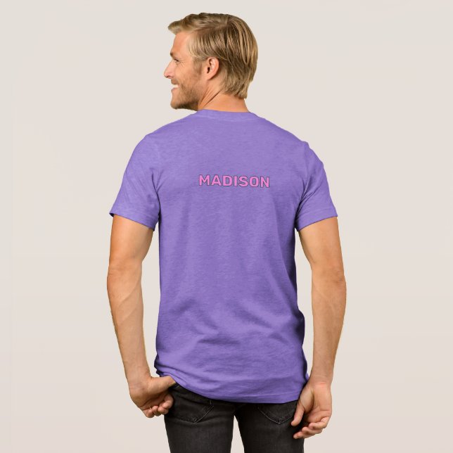 Anpassat namn Turks och Caicos Conch T Shirt (Baksida full)