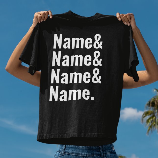 Anpassat namn & typografi  Personlig minimalism T Shirt (Skapare uppladdad)