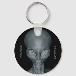 Anpassat namn UFO Alien-nyckelringar Nyckelring
