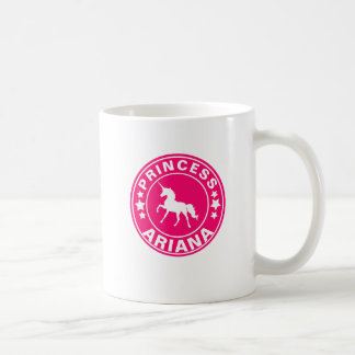 Anpassat namn Unicorn Princess Rosa Personlig mugg