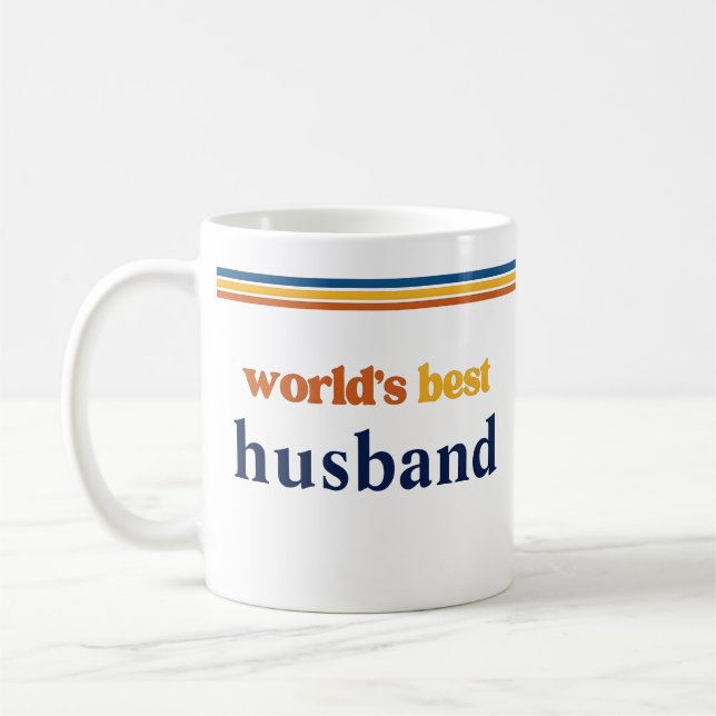 Anpassat Namn Världens Bästa Make Personlig Gåva Kaffemugg (Vänster)