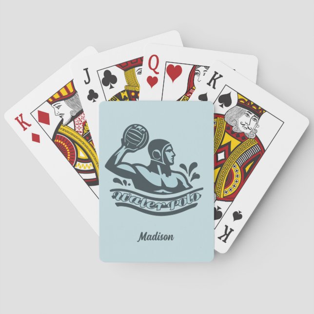 Anpassat namn vattenpolo casinokort (Baksidan)