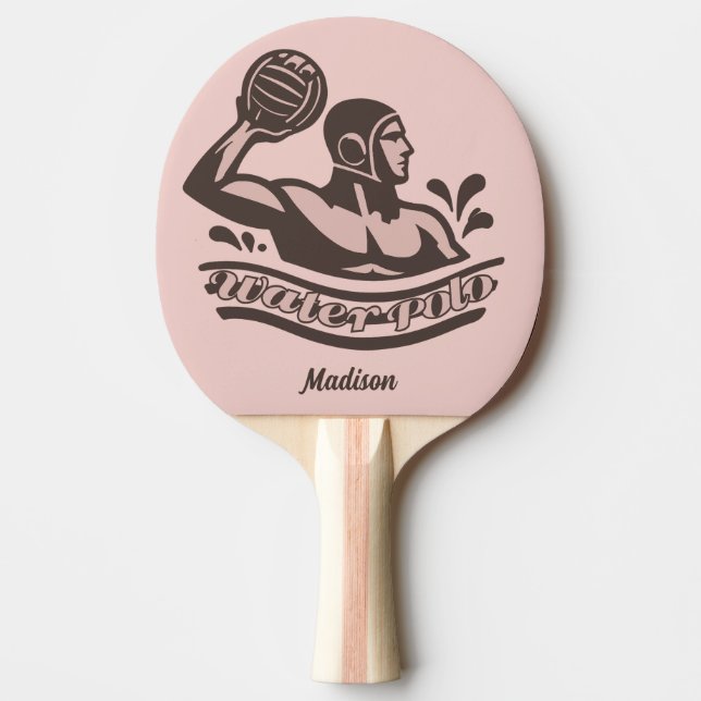 Anpassat Namn Vattenpolo Pingisracket (Framsidan)