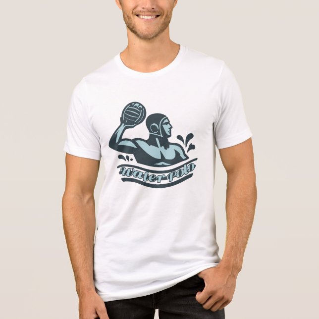 Anpassat Namn Vattenpolo T Shirt (Framsida)