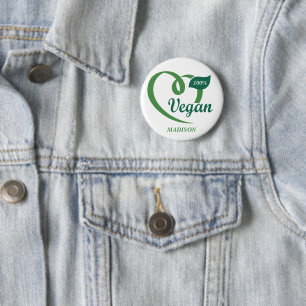 Anpassat namn Vegan Knapp