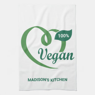 Anpassat namn Vegan Kökshandduk