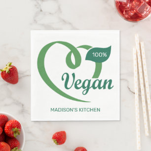 Anpassat namn Vegan Pappersservett