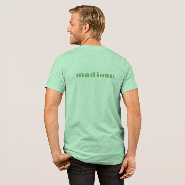 Anpassat namn Vegan T-Shirt (Baksida full)
