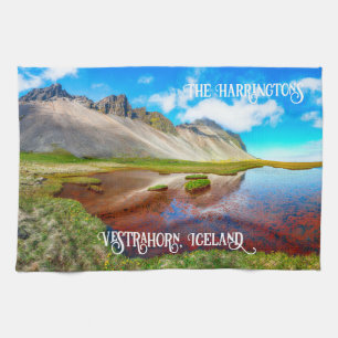 Anpassat namn Vestrahorn Mountains, Island Kökshandduk