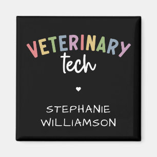 Anpassat namn Veterinärteknik Vet Technician Magnet