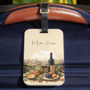 Anpassat namn Vin Älskare Bagagebricka