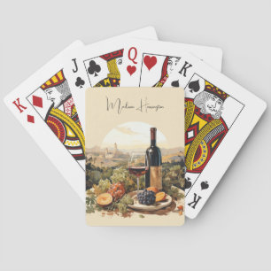Anpassat namn Vin Älskare Casinokort