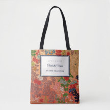 Anpassat Namn Vintage Japansk Blommig Konst Esteti