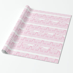 ANPASSAT NAMN Vintage Snöre Baby Shower Presentpapper