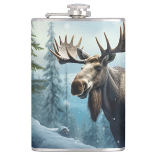 Anpassat namn Vinter Moose Fickplunta