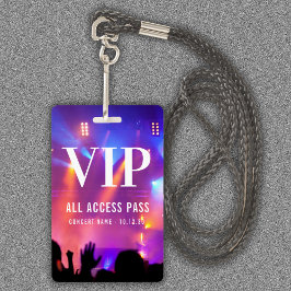 Anpassat namn VIP All Access Pass-konsert