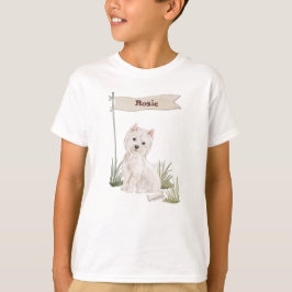 Anpassat namn Westie Pet-Hund T Shirt