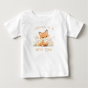 Anpassat Namn Wild One 1-årsdag Babyflicka Tröja