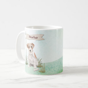 Anpassat namn Wire Hred Jack Russell Pet-Hund Kaffemugg