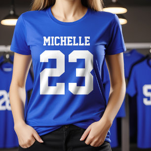 Anpassat namn: Womens Sport Jersey T-Shirt