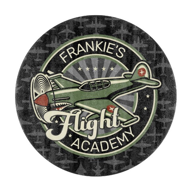 Anpassat NAMN WWII Militär Fighter Krig Flygplan R (Framsidan)