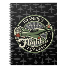 Anpassat NAMN WWII Militär Fighter Krig Flygplan R Anteckningsbok