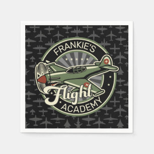 Anpassat NAMN WWII Militär Fighter Krig Flygplan R Pappersservett
