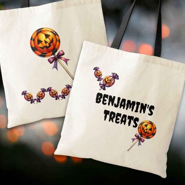 Anpassat namnbehandlat Halloween Tygkasse (Skapare uppladdad)