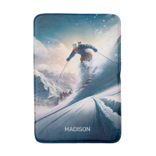 Anpassat namnberg - Skier Badrumsmatta
