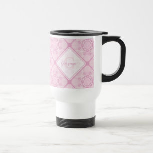 Anpassat namnbyte i Rosa Mandala Diamond Tiled Resemugg