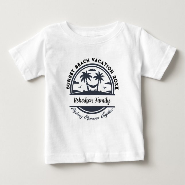 Anpassat namndatumplatsmatchning för familjesegmen t shirt (Framsida)