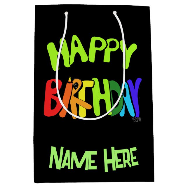 Anpassat namngivningsfack för Bright och Grattis p (Framsidan)