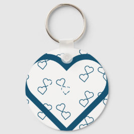 Anpassat namnhjärta nyckelring