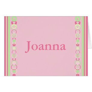 Anpassat namnkort för Joanna Modern Circles OBS Kort