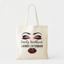 Anpassat namnmakeup-artist Kiss Eyelash-tillägg Tygkasse