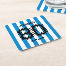 Anpassat namnnummerteam för Blue Sports Team Gamed