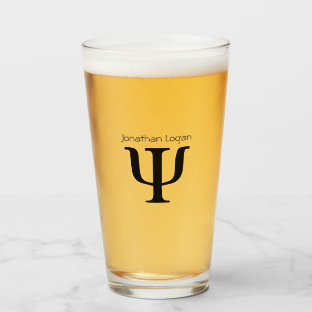 Anpassat ölglas glaskopp (Framsida fylld)