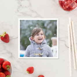 Anpassat Personligt Foto Fest Cocktailpapper Pappersservett