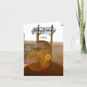 Anpassat Photo Grattis på födelsedagen-kort Tack Kort