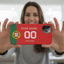 Anpassat Portugal fotbollsflaggafodral - Personlig