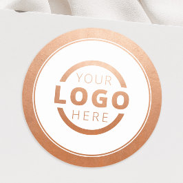 Anpassat Rose Gold Kampanj Logotyp Märke