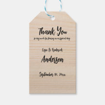 Anpassat Rustikt Trä Tack från Par  