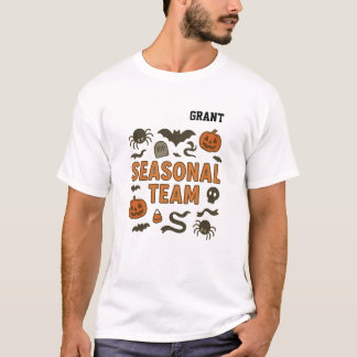 Anpassat Säsong Team Halloween Apparel T Shirt