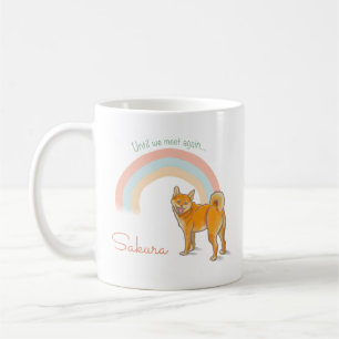Anpassat Shiba Inu-namn & Foto Vattenfärgminne Kaffemugg