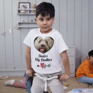 Anpassat storebror-foto och text T-Shirt-hund T Shirt